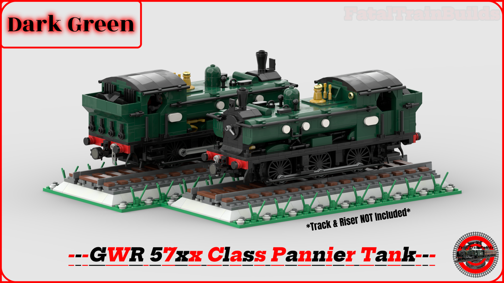 Lego (Dark Green) GWR 57xx Class (8w)