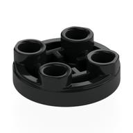 Lego Tile Special Round 2 x 2 Inverted / Black