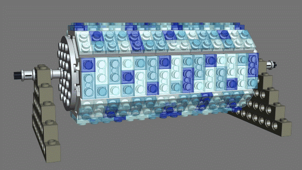 Lego Waterfall simulation
