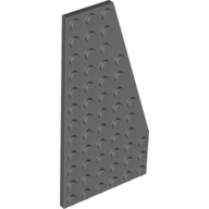 Lego Wedge Plate 6 x 12 Right / Dark Bluish Gray