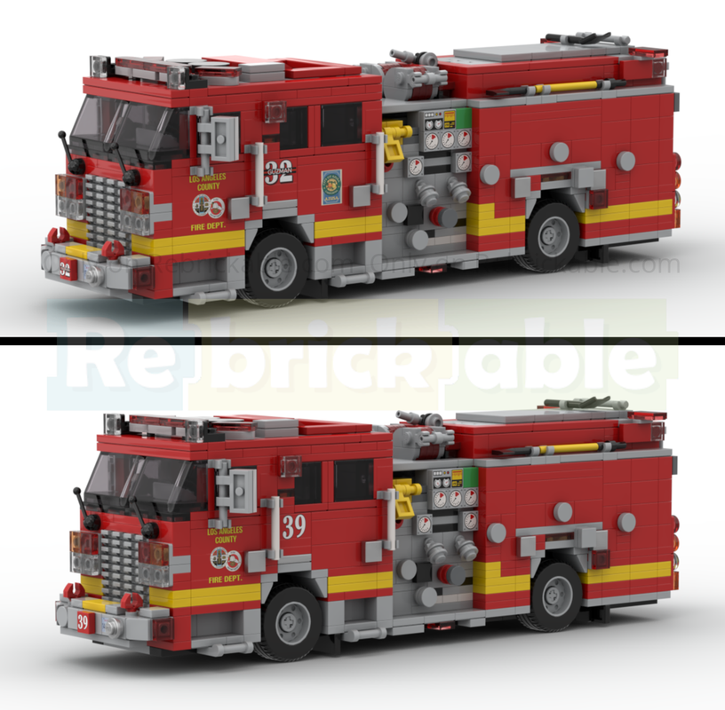 Lego 2018 KME Predator Severe Fire Engine LACoFD