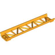 Lego Vehicle Track, Roller Coaster Straight 16L / Bright Light Orange