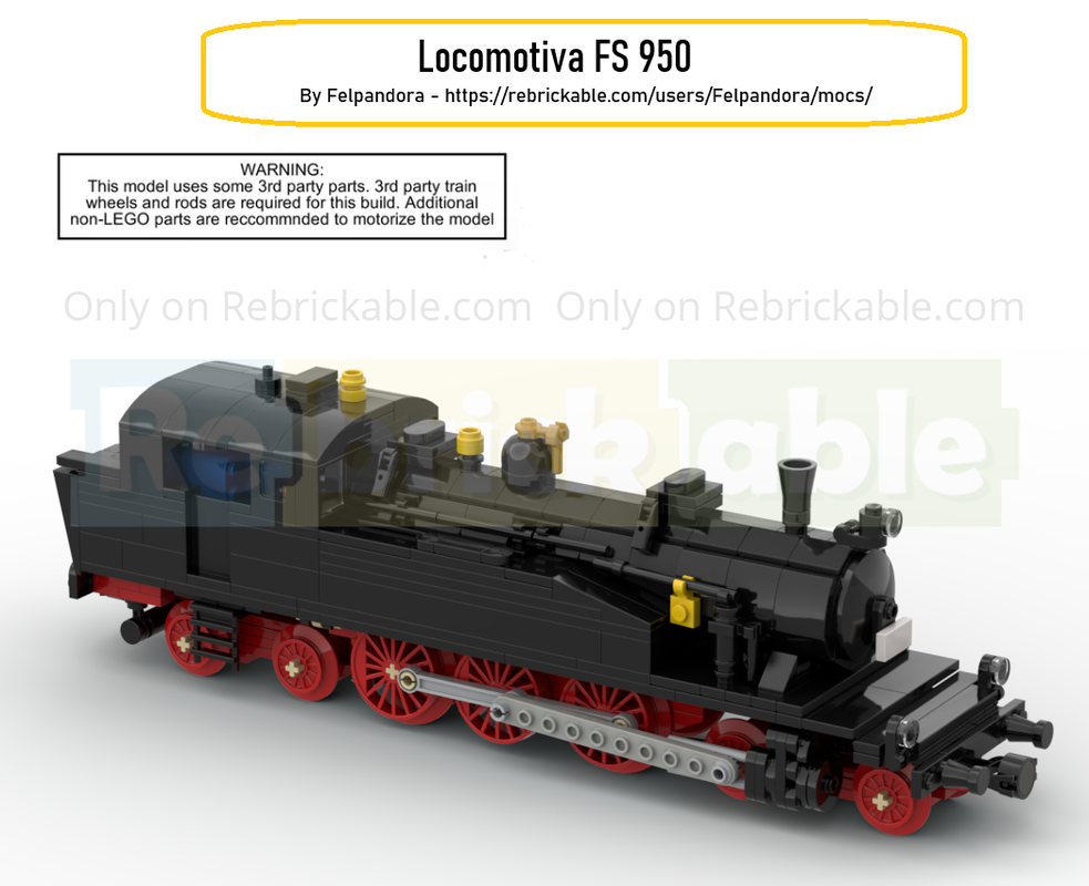 Lego Locomotiva FS 950