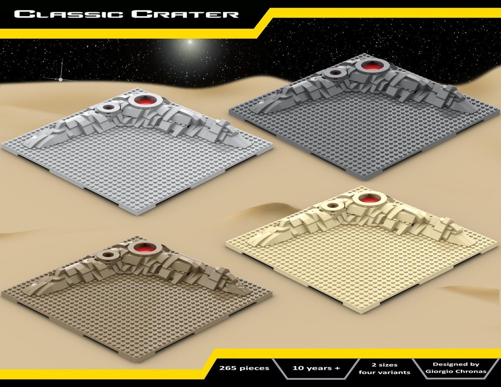 Lego Brickbuilt Crater Baseplate