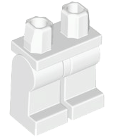 Lego Hips  and Legs Plain / White