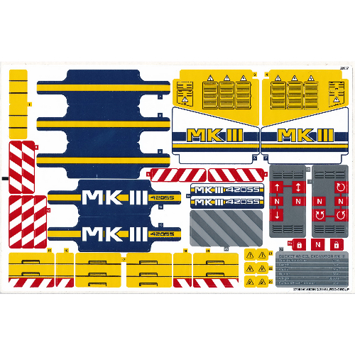 Lego Sticker Sheet for Set 42055-1