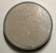 Lego Tile, Round 3 x 3 with Silver Mirror Pattern (Sticker) - Set 60380