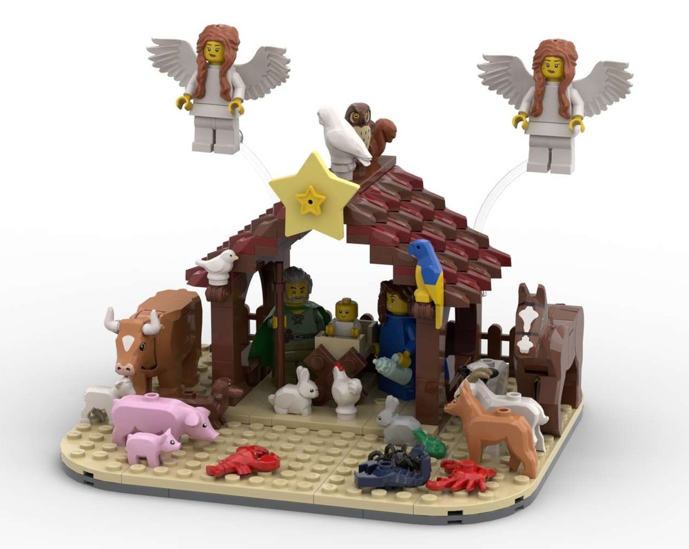 Lego Bethlehem manger