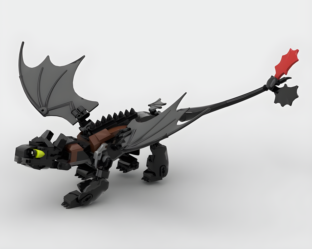 Lego Toothless-night fury - How To Train Your Dragon (HTTYD)