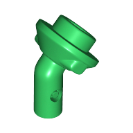 Lego Bar, Angled with 1 x 1 Round Plate / Stud on End / Green