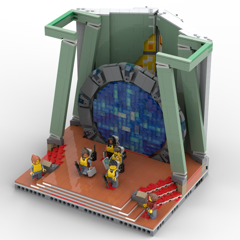 Lego Stargate Atlantis Gateroom (LEGO® colors)