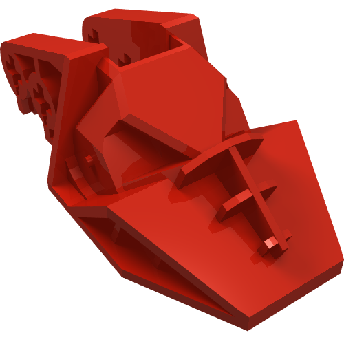 Lego Technic Block 3 x 6 x 1 & 2/3 / Red