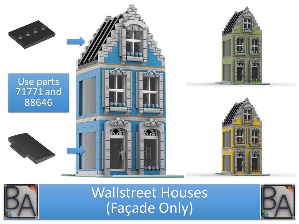 Lego Wallstreet House (Facade Only)