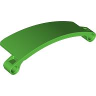 Lego Technic Panel Curved 3 x 9 x 2 Tapered, Left / Bright Green