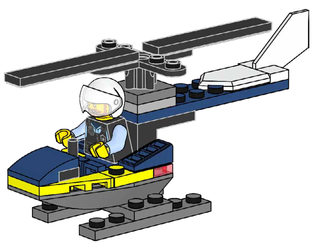 Lego Police Helicopter