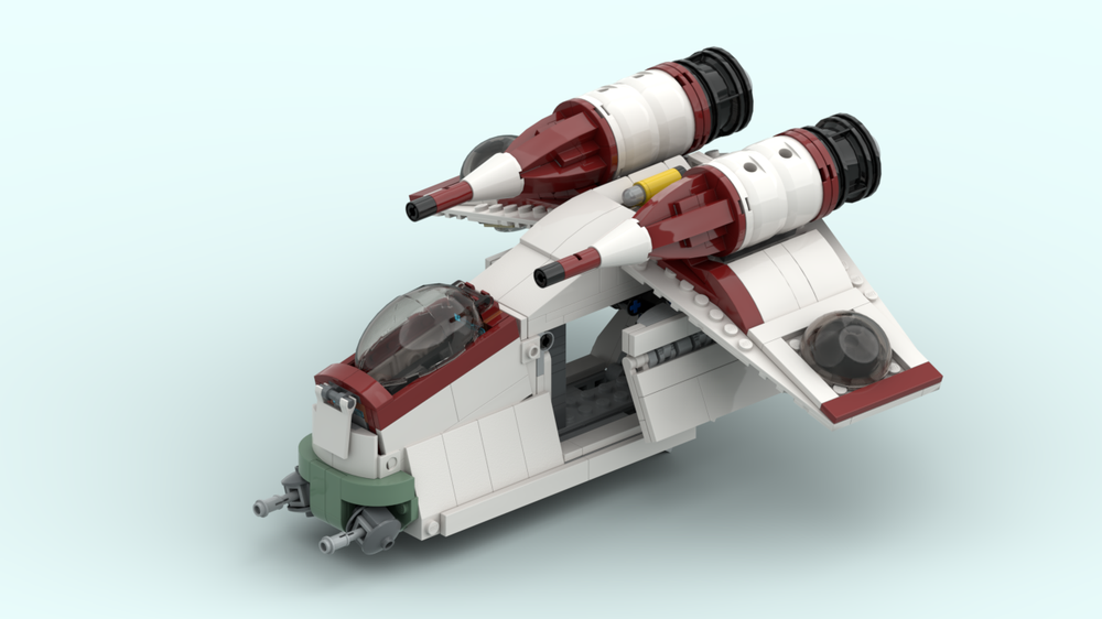 Lego Republic Gunship Chibi Scale