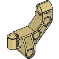 Lego Large Figure Skeletal, Torso, Back, Beam 4 x 4 x 2 (Matoran) / Tan
