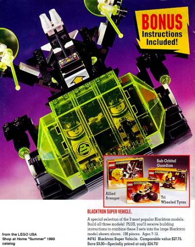 Lego Blacktron Super Vehicle (Value 3-Pack)