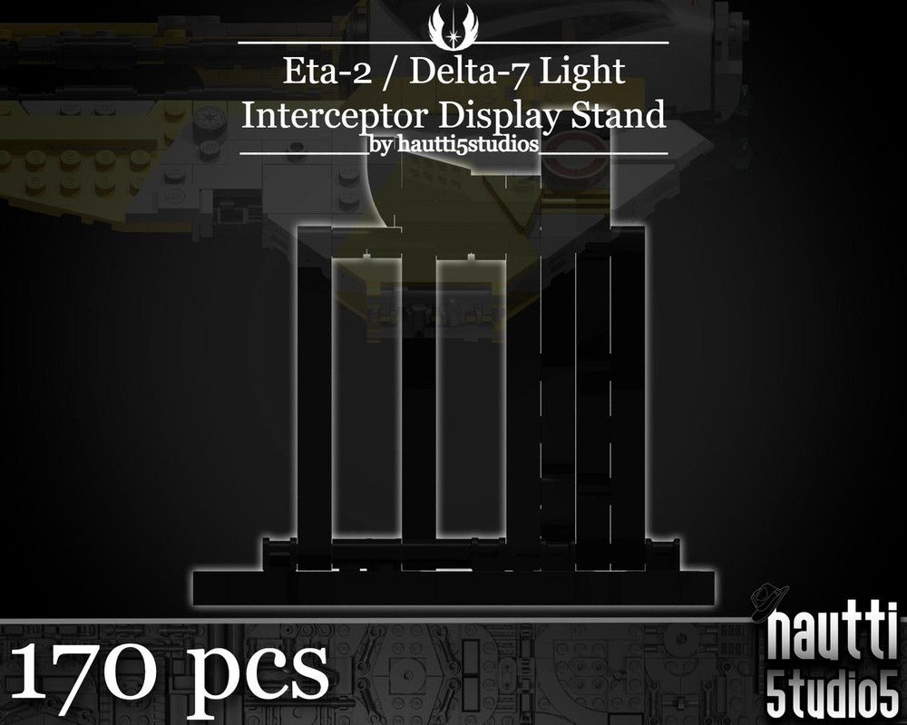 Lego Eta-2 / Delta-7 Light Interceptor Display Stand