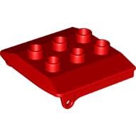 Lego Duplo Backhoe / Train Cabin Roof / Red