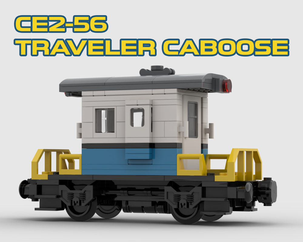 Lego "Traveler" Caboose [Blue]