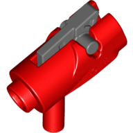 Lego Launcher, Weapon Gun / Blaster / Shooter Mini with Dark Bluish Gray Trigger [Complete Assembly]