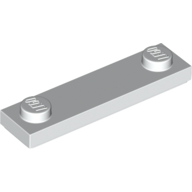 Lego Plate Special 1 x 4 with 2 Studs with Groove [New Underside] / White