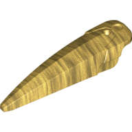 Lego Large Figure Limb Cover / Claw / Spike Large with Axle / Pearl Gold