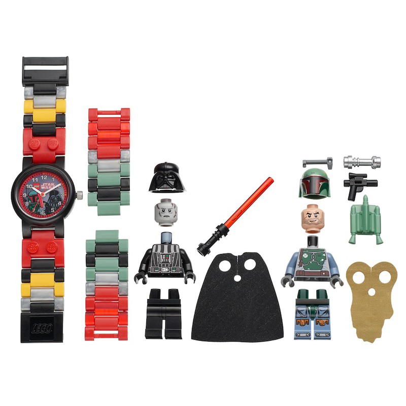 Lego Darth Vader and Boba Fett Buildable Watch with Toy