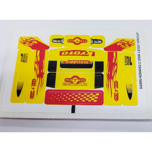 Lego Sticker Sheet for Set 8666-1 / [No Color/Any Color]
