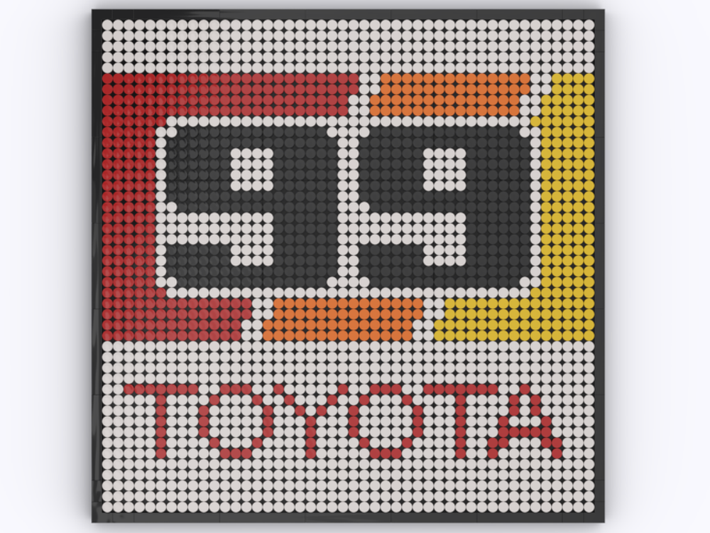 Lego Toyota Eagle MKIII Tribute Mosaic