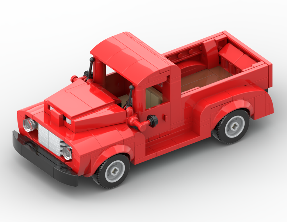 Lego ford f1 truck in red