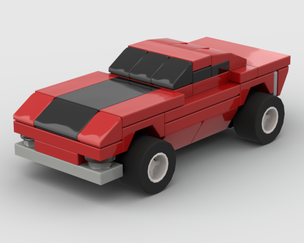 Lego Mini Muscle Car - 4 Stud Wide
