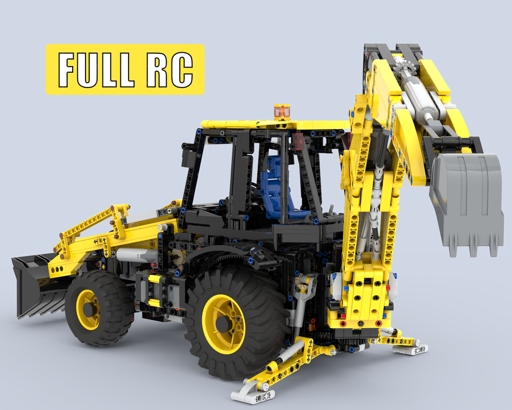 Lego Full RC Backhoe Loader – 2026 LEGO MOC