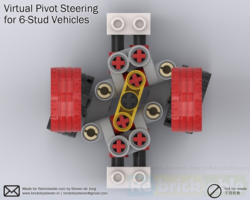 Lego Virtual Pivot Steering for City Scale Vehicles