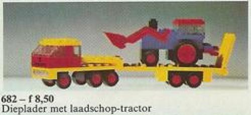 Lego Low-Loader and Tractor