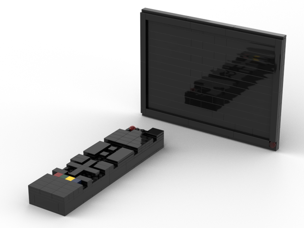 Lego television and remote control