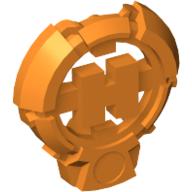 Lego Large Figure Chest Badge with 'H' Hero Factory Logo Design / Orange