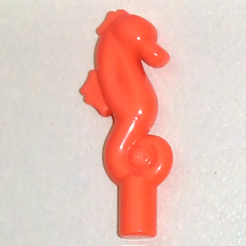 Lego Animal, Sea Life Set, Seahorse with Bar / Coral