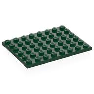 Lego Plate 6 x 8 / Dark Green