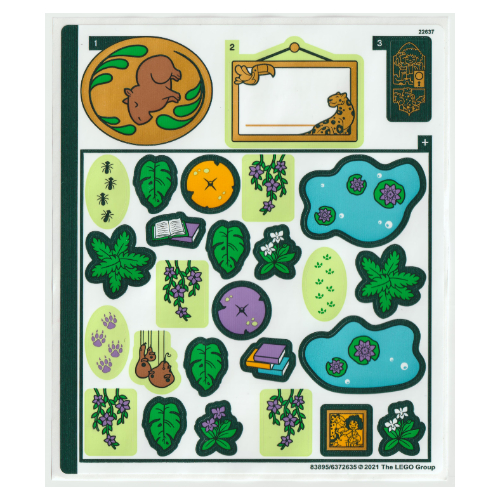 Lego Sticker Sheet for Set 43200-1 / [No Color/Any Color]