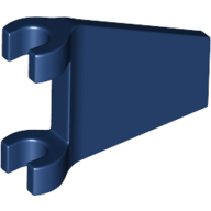 Lego Flag 2 x 2 Trapezoid with Flared Area between Clips / Dark Blue