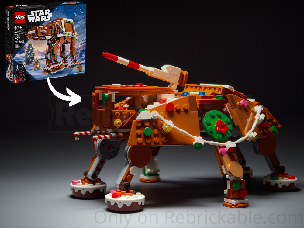 Lego Gingerbread AT-TE (40806 Alternate Build)