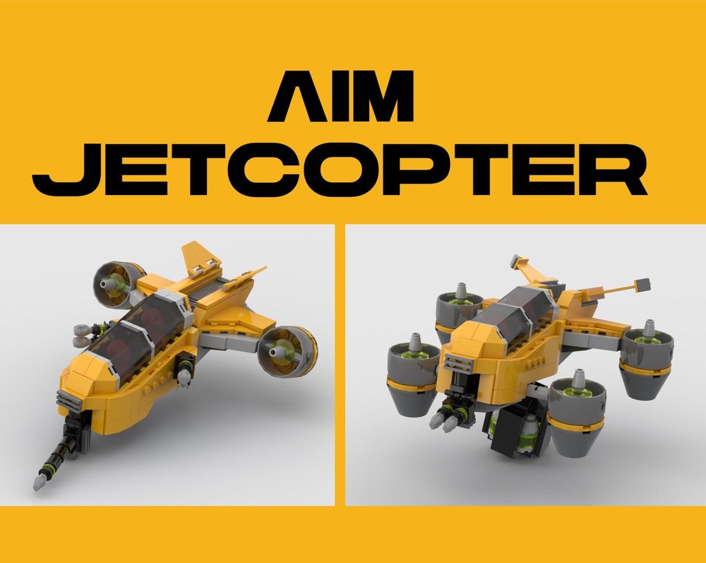 Lego AIM Jetcopter (Attack and Cargo Lift Variants)