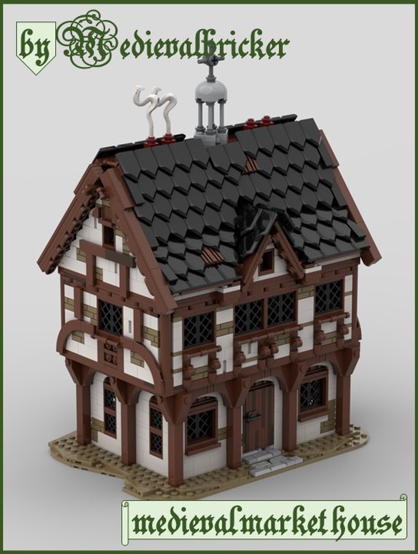 Lego Medieval market house 2 MOC