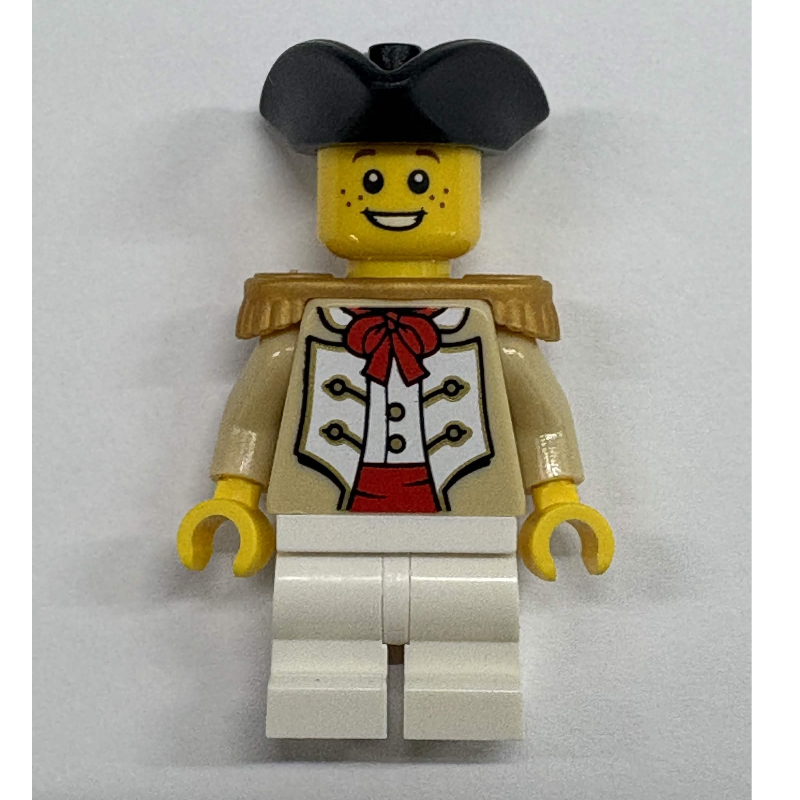 Lego Marine, Boy, Gold Epaulette, Black Tricorn