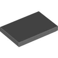 Lego Tile 2 x 3 / Dark Bluish Gray