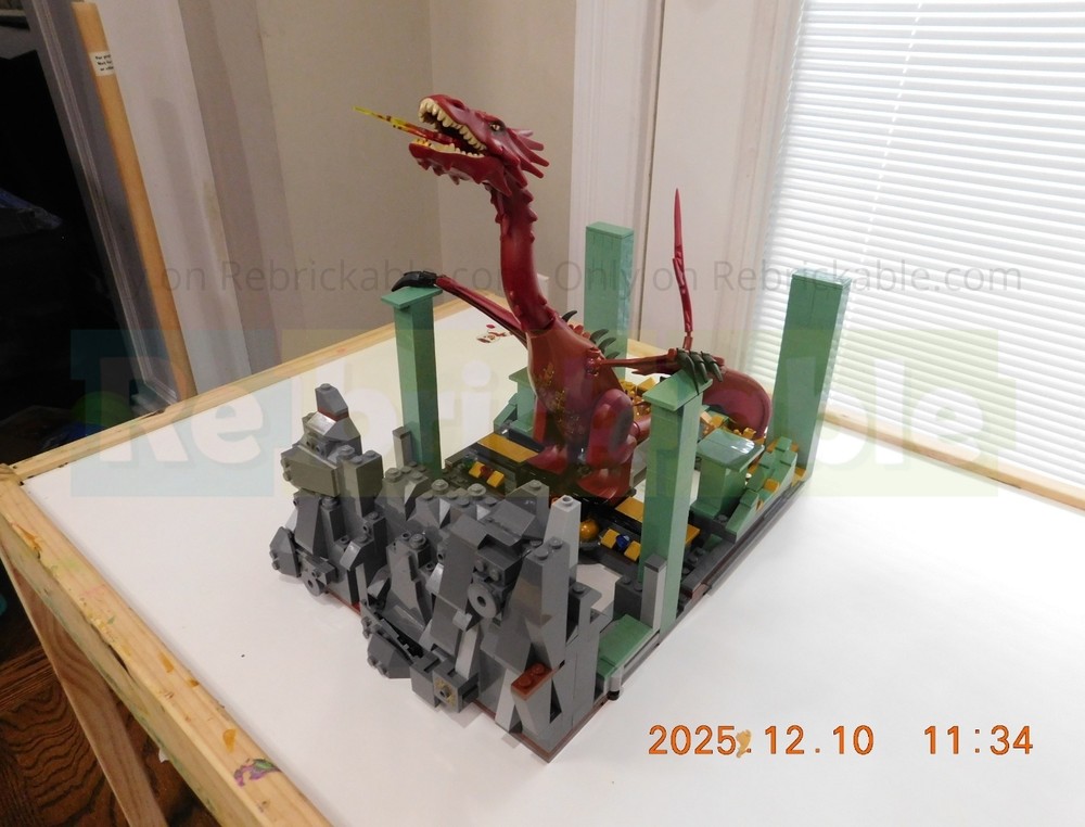 Lego Smaug Book Nook