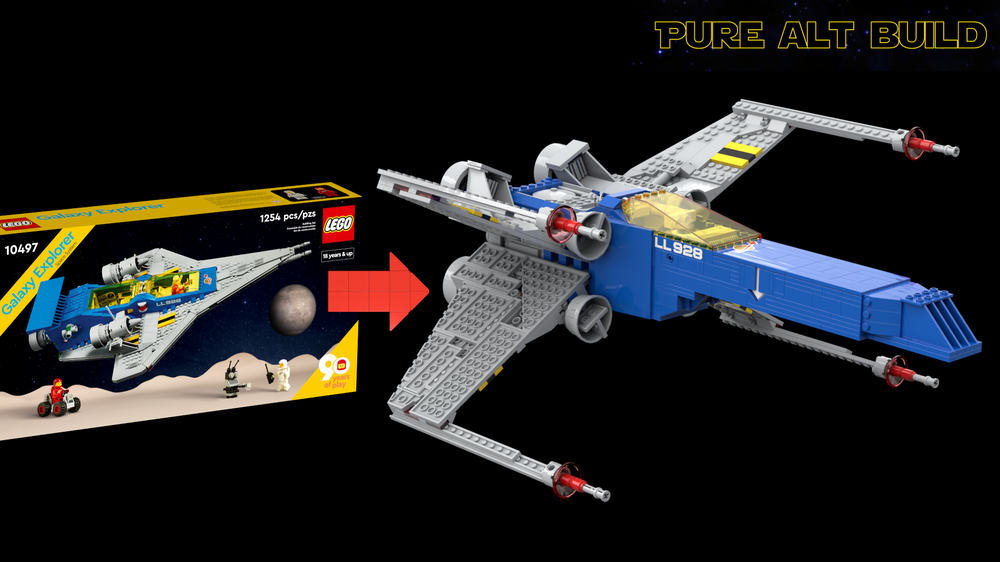 Lego Classic Space X-wing | Galaxy Explorer alt build