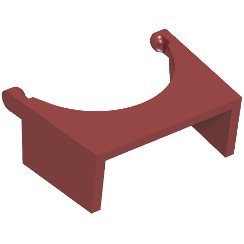 Lego Headwear Accessory Visor (Star Wars Clone Trooper) / Dark Red
